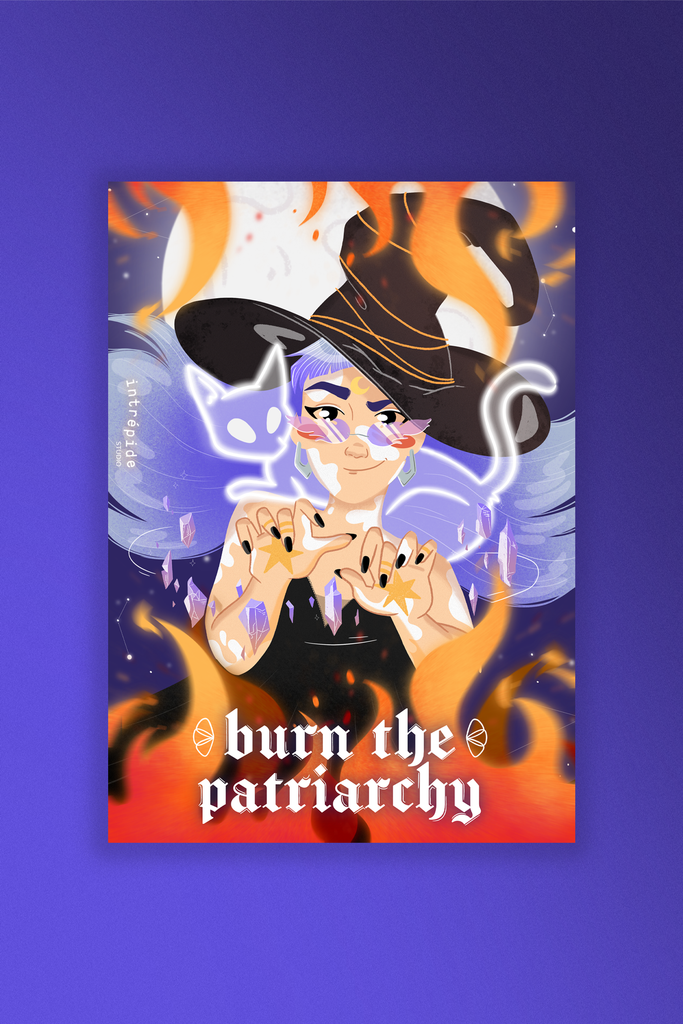 Intrépide Studio Poster Burn the patriarchy 🧙‍♀️